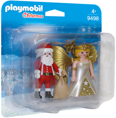Playmobil   9498 Pack Père Noël et anges Duo Noël Christmass 