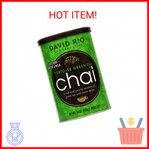 David Rio Chai Mix, Tortoise Green Tea, 14 Ounce