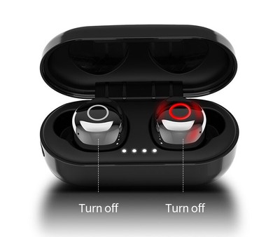 OVEVO TWS Mini Bluetooth 5.0 Wireless In-ear Handfree Earphone with Charging Box