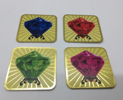 Thinkfun ROBOT TURTLES Board Game Replacement Pieces Parts 4 JEWEL TILES