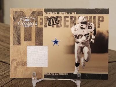 2005 Donruss Classics Membership Michael Irvin 137/150 Game Worn Jersey