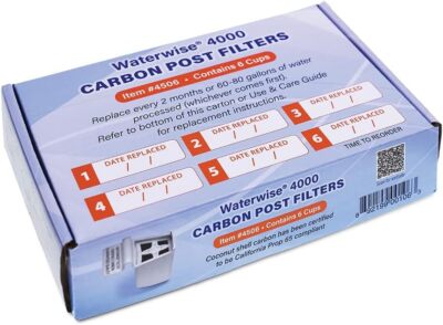 Waterwise 4000 Replacement Filter 6 Count Carbon Post Filters for Distiller