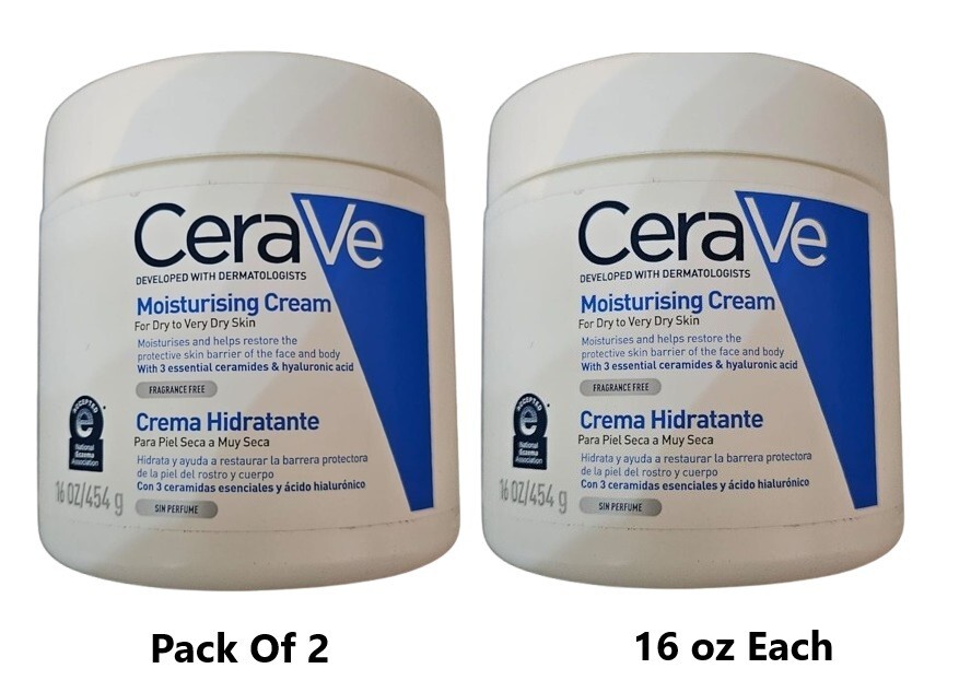【新品・未開封】CeraVe モイスチャライジングクリーム 454g 2個セット 2 X CeraVe Moisturising Cream 16oz/454g Each | eBay