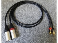 0.2m XLR Y Splitter Cable 3 Pin 1 Female To 2 Male van damme OFC silver plated