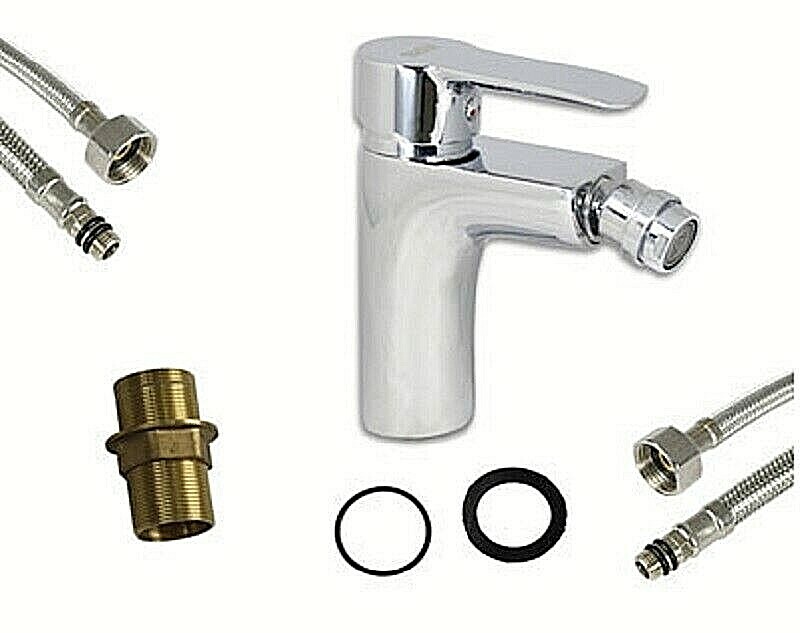 Rubinetto Miscelatore per Bidet Bagno Ottone Cromato Modello Londra 52338A eas 1