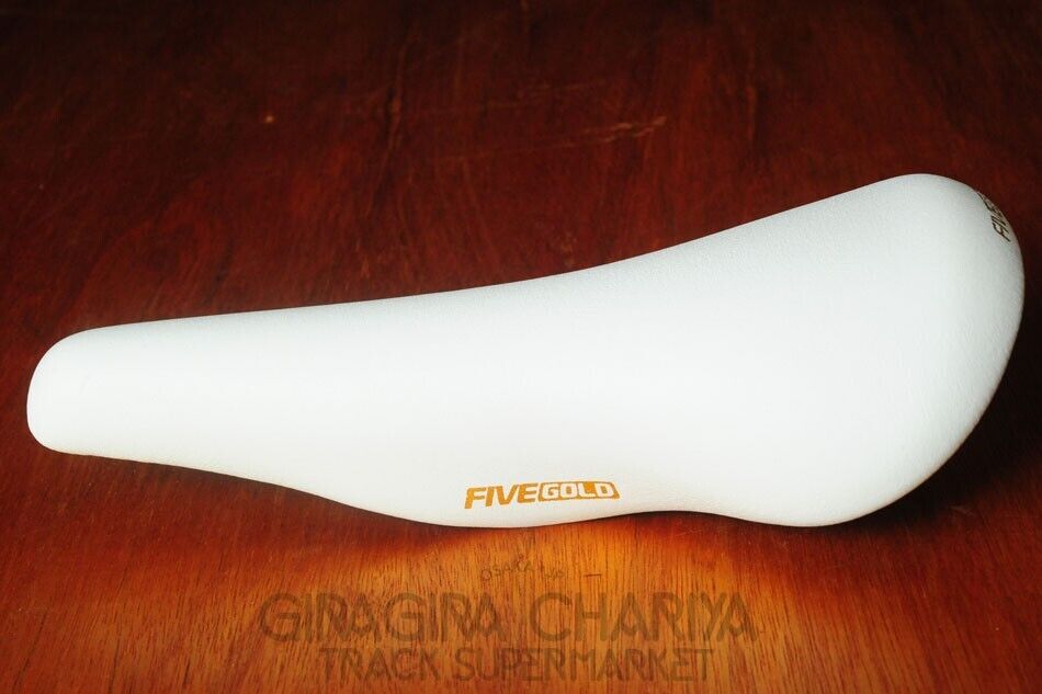 KASHIMAX Five Gold - NJS Track Bike Saddle - Black or White