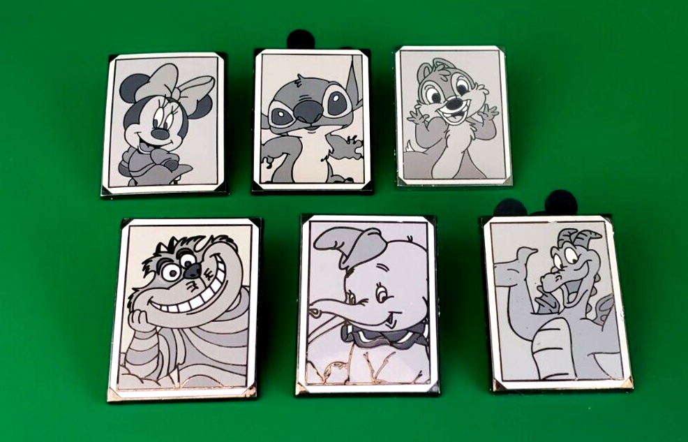 WDW - Disney Black & White Snapshots Colection 6 pins - Limited