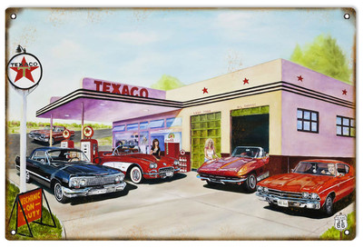 Reproduction Texaco Mechanic On Duty Sign 12''x18''