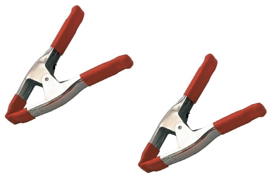 2 Pinze A Molla 4" Universale Fissaggio Telo Teloni Auto Camper Campeggio dfh