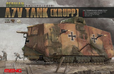 Meng Model TS-017 1/35 German A7V Tank (Krupp)