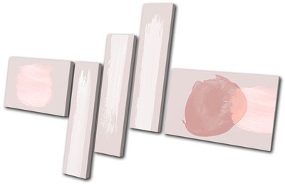 Abstract Brush Strokes Pastel Abstract MULTI CANVAS WALL ART Picture Print
