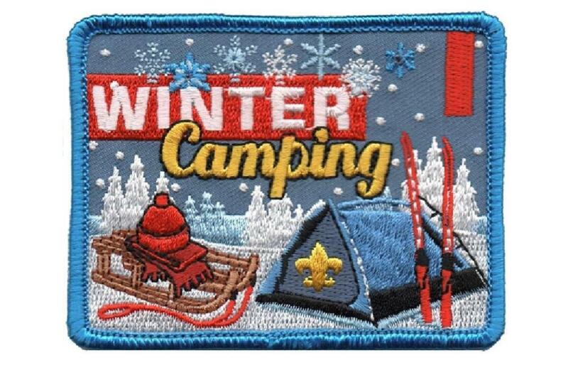 Boy Scouts of America BSA 3 inch WINTER CAMPING Activity Patches Campout NEW