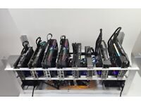 New Mining Rig 8 x RTX 3070 Crypto currency 480mh/s Ethereum ERGO RVN VTC