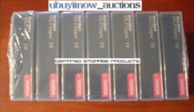 NEW 7/PK Imation DLT IV Data Tape Cartridges & 1 Imation Cleaning Tape CC SEALED