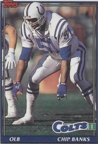 1991 Topps Chip Banks #340