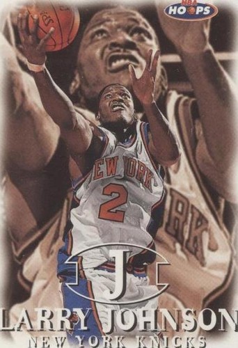 その他 LARRY JOHNSON auto Larry Johnson auto 1998 NBA Hoops #59 card New York Knicks