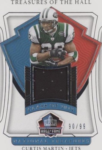 2021 Panini National Treasures Curtis Martin #HALL-CM
