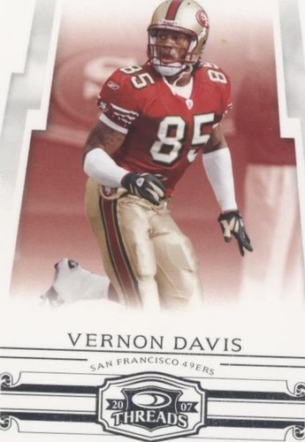 2007 Donruss Threads Vernon Davis #119