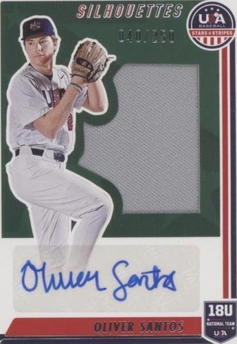 2022 Panini USA Baseball Stars & Stripes - Oliver Santos #SIL-OS