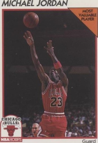 1991-92 NBA Hoops Michael Jordan Most Valuable Player MVP #5