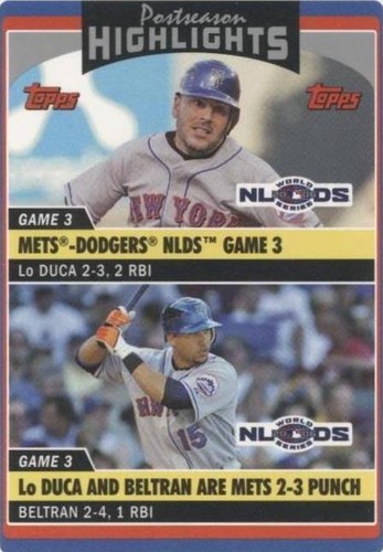 2006 Topps Updates & Highlights - Carlos Beltran Paul Lo Duca #UH196