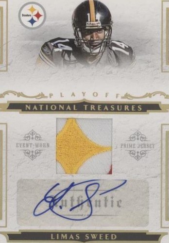 2008 Playoff National Treasures Limas Sweed #126