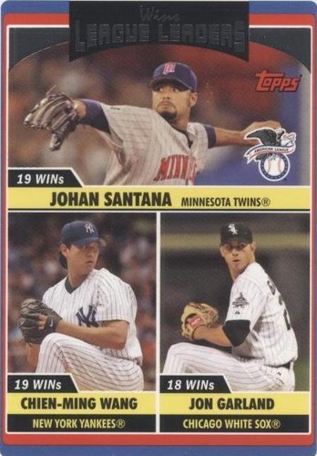 2006 Topps Updates & Highlights - Chien-Ming Wang Johan Santana Jon Garland #UH206