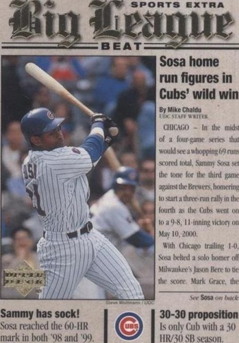 2001 Upper Deck - Sammy Sosa #BB7