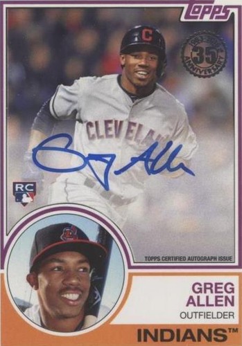 2018 Topps - Greg Allen #83A-GL