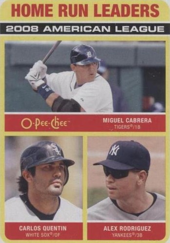 2009 O-Pee-Chee - Alex Rodriguez Carlos Quentin Miguel Cabrera #533