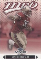 2003 Upper Deck MVP Kevan Barlow #75