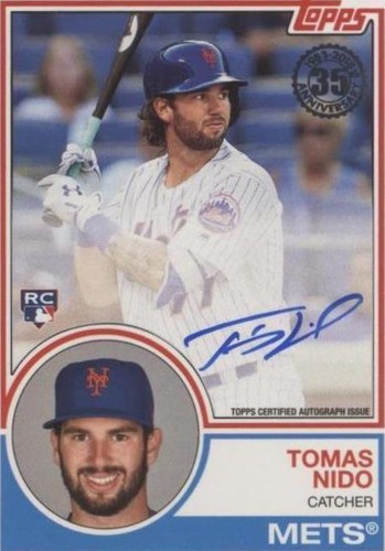 2018 Topps - Tomas Nido #83A-TN