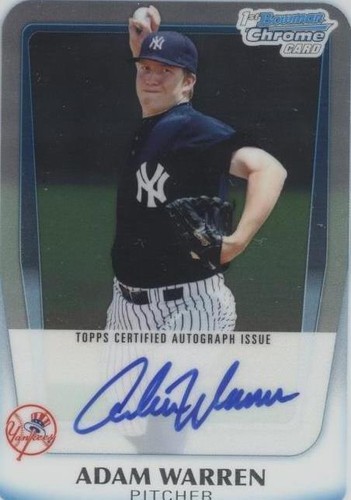 2011 Bowman - Adam Warren #BCP111