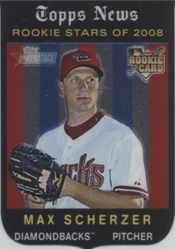 2008 Topps Heritage High Number - Max Scherzer #C298