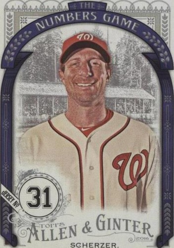 2016 Topps Allen & Ginter - Max Scherzer #NG-13