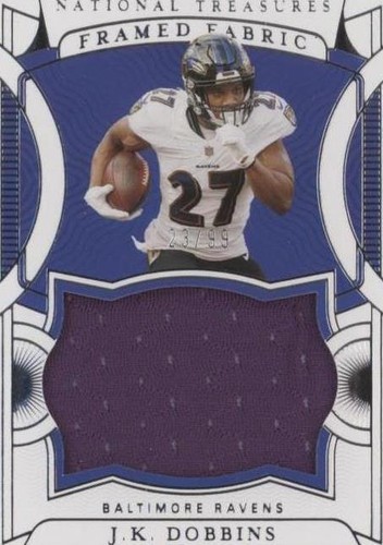 2021 Panini National Treasures J.K. Dobbins #FF-JKD