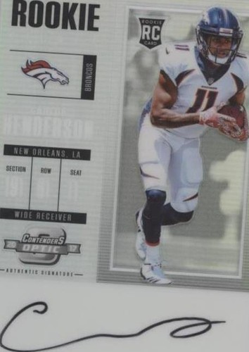 2017 Panini Contenders Optic Carlos Henderson #132