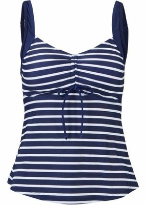 O3°1270 TANKINI OBERTEIL IN BLAU WEIß GETSREIFT GR. 46 NEU