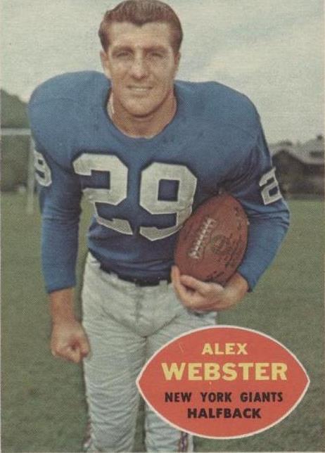 1960 Topps Alex Webster #75