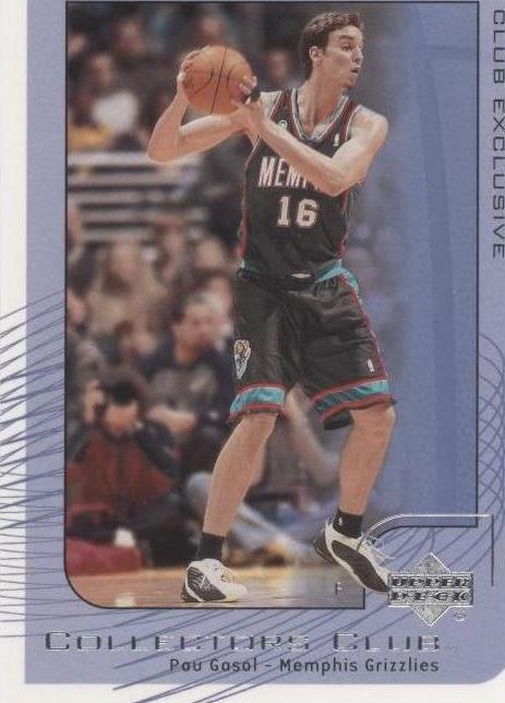 2001-02 Upper Deck Collectors Club Exclusivo - Pau Gasol #NBA6