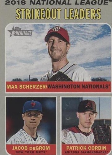 2019 Topps Heritage - Jacob deGrom Max Scherzer Patrick Corbin #71