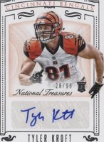 2015 Panini National Treasures Tyler Kroft #155