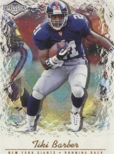 2001 Pacific Impressions Tiki Barber #86