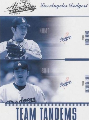 2004 Playoff Absolute Memorabilia - Hideo Nomo Kazuhisa Ishii #TAN-9