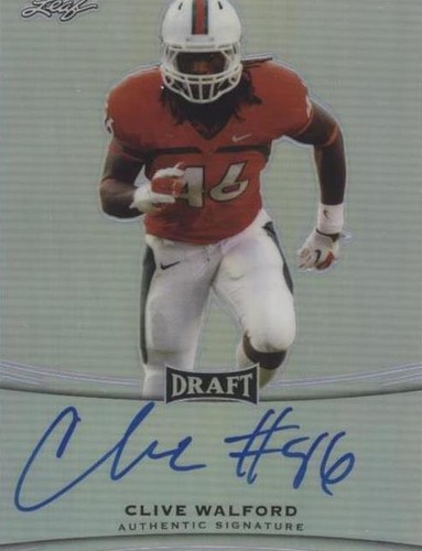 2015 Leaf Metal Draft Clive Walford #BA-CW1
