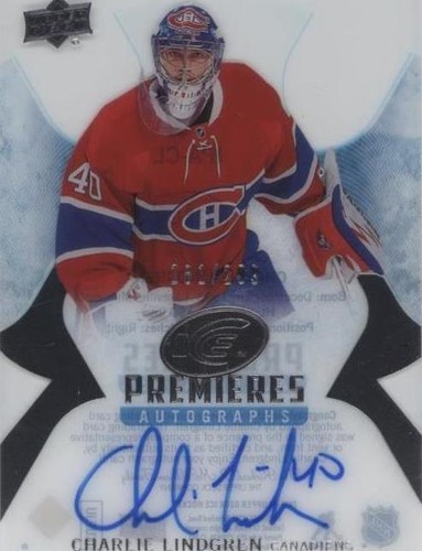 2016-17 Upper Deck Ice - Charlie Lindgren #IPA-CL