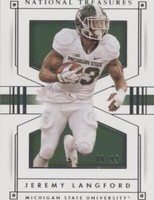 2016 Panini National Treasures Collegiate Jeremy Langford #54