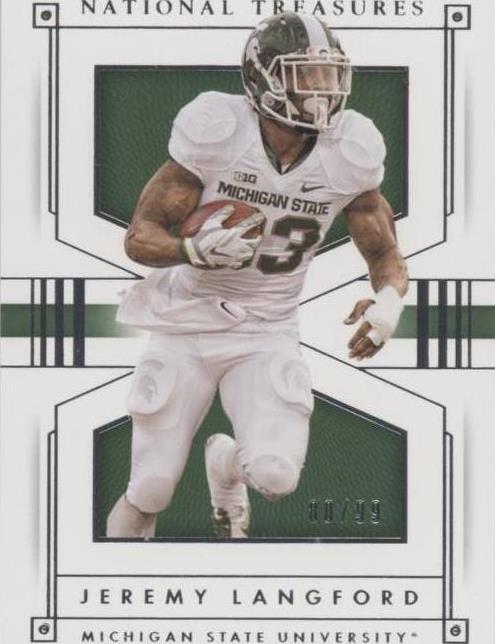 2016 Panini National Treasures Collegiate Jeremy Langford #54