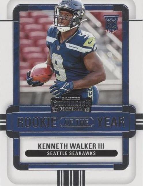 2022 Panini Contenders Kenneth Walker III #ROY-KWA