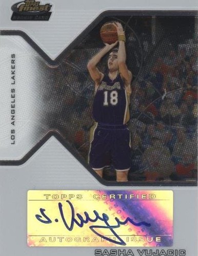 2004-05 Topps Finest - Sasha Vujacic #171